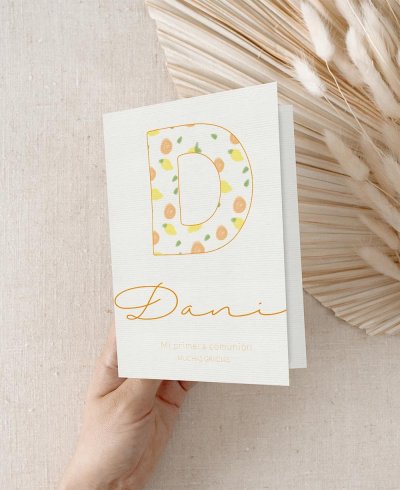 Frutta Promemoria Comunione Personalizzata