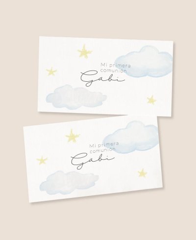 Stickers rectangulaires horizontaux ciel de communion