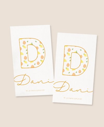 Stickers fruits de communion rectangulaires verticaux