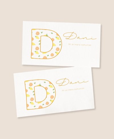 Horizontal rectangular communion fruit stickers