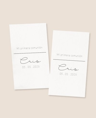 Stickers marguerites de communion rectangulaires verticaux