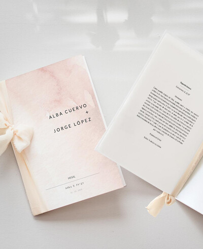 Aquarell Hochzeit Messbuch