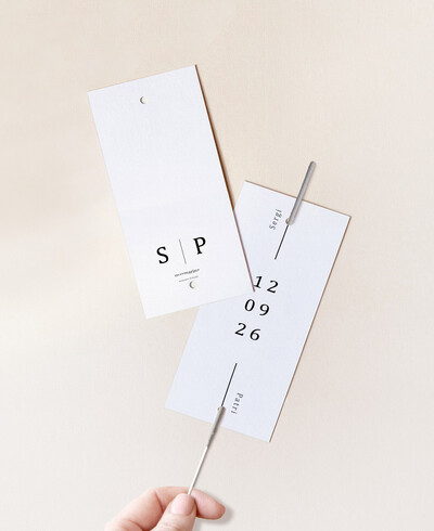 Étiquette cierge magique pour la typographie de mariage Tokyo