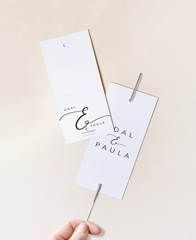 Wunderkerzen-Etikett für Hochzeitstypografie Paris