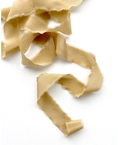 Gold silk ribbon