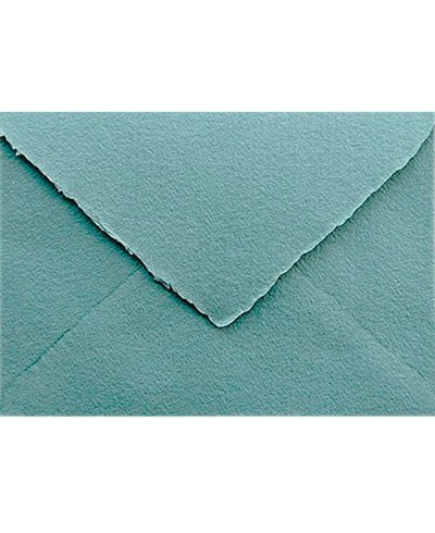 Enveloppe Poudrée Bleue Faite Main C5 | Marmarina
