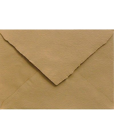 Enveloppe marron Camel C5 faite à la main pour invitations | Marmarina