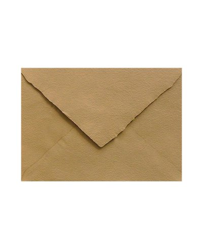 Envelope Artesanal Camel B6 Marrom Ministro para Convites | Marmarina