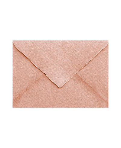 Gepuderte rosa handgemachte Umschlag B6 Minister für Einladungen | Marmarina