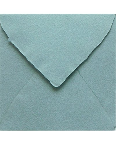 Envelope Quadrado Azul em Pó Feito à Mão para Convites | Marmarina