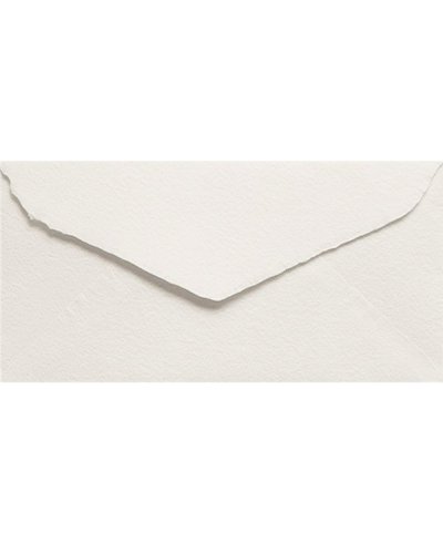 Envelope DL Off-White Americano Feito à Mão para Convites | Marmarina
