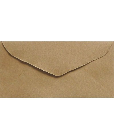 Handmade American Camel Brown DL Envelope for Invitations | Marmarina
