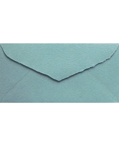 DL American Powdered Blue Artisan Umschlag für Einladungen | Marmarina