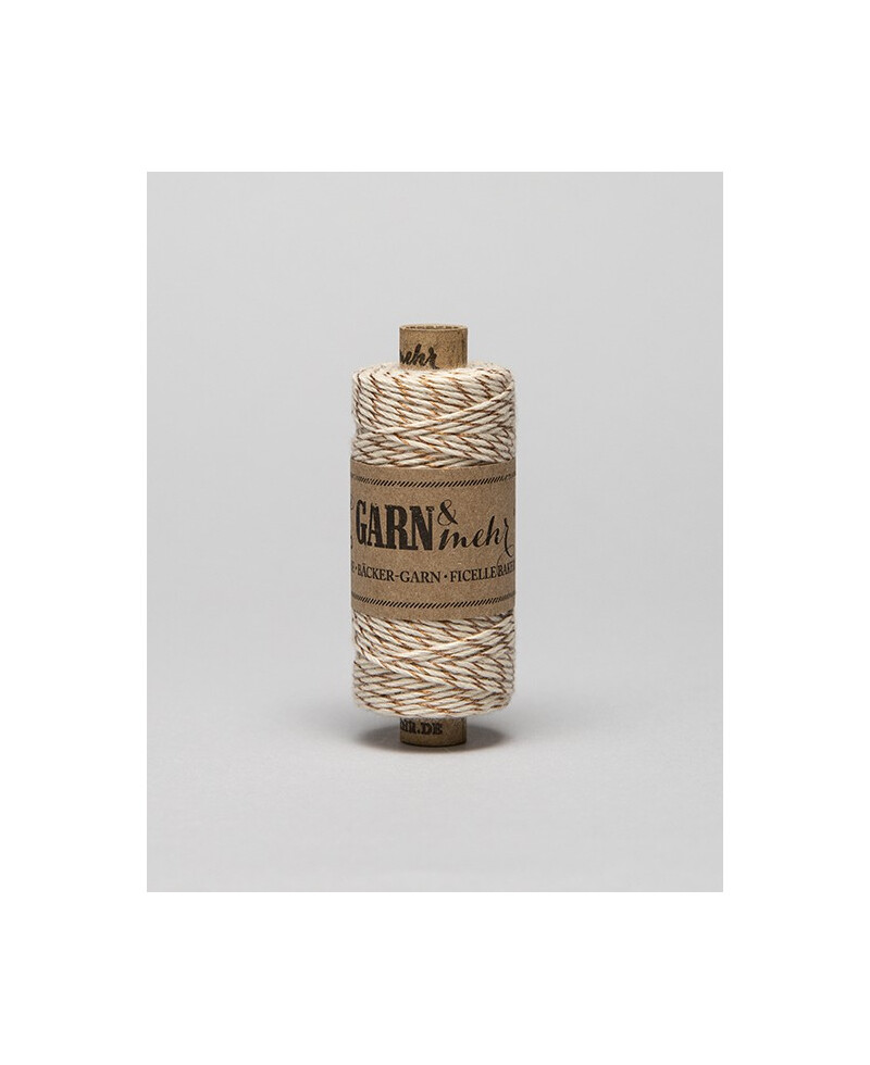 Cordeles Cobre y Blanco Baker Twine de 1mm