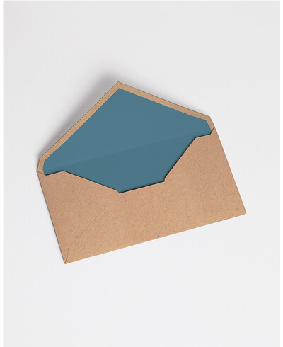 Envelopes com Forro Azul Coral | Marmarina