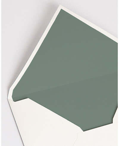 Envelopes com Forro Verde Seco | Marmarina