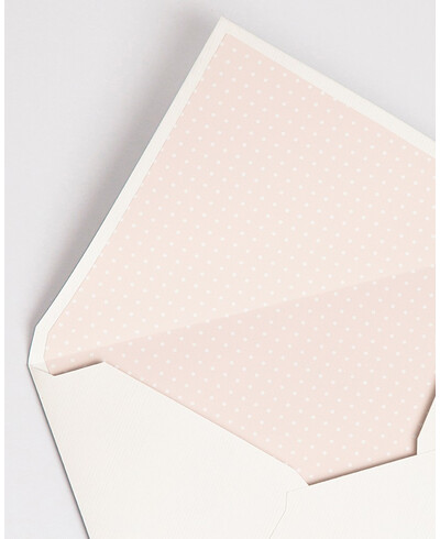 Envelopes com Forro Nude Bolinhas | Marmarina