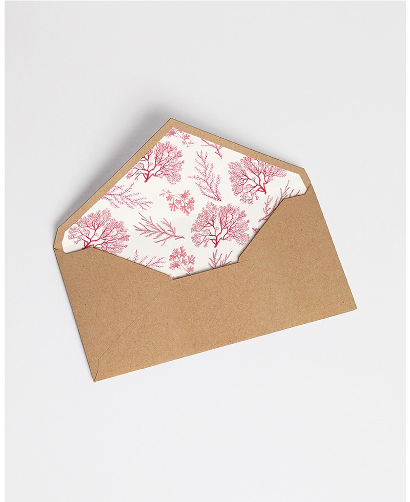 Umschläge mit Korallenrifffutter | Marmarina