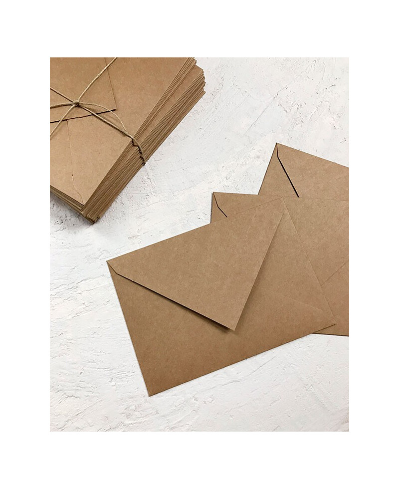 Kraft Hochzeitsumschläge C5