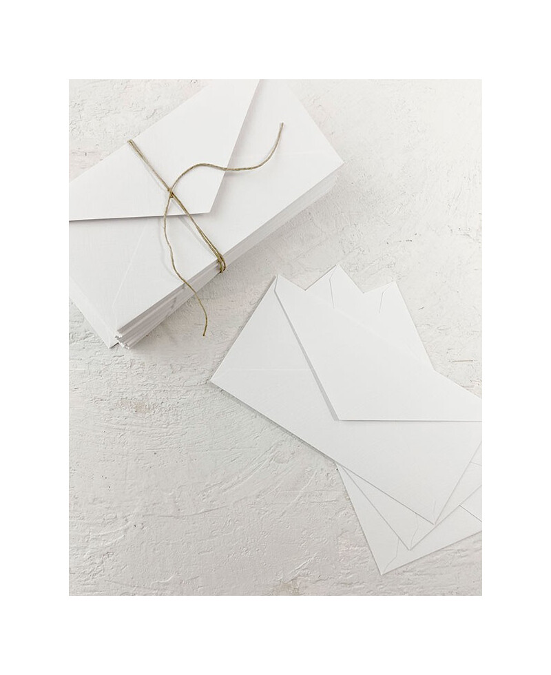 Envelopes de casamento brancos americanos