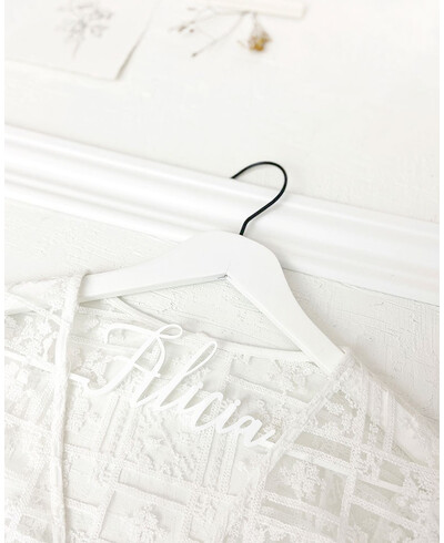 cabide de nome de casamento personalizado