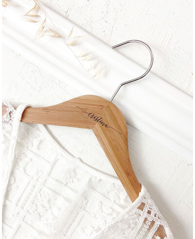 percha bambu nombre bodas