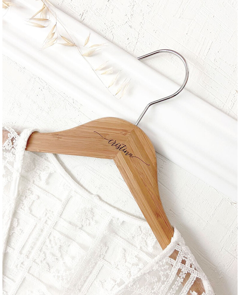 percha bambu nombre bodas