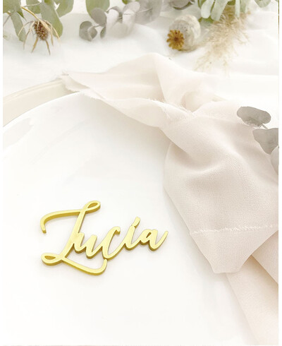 Goldener Name Lesezeichen