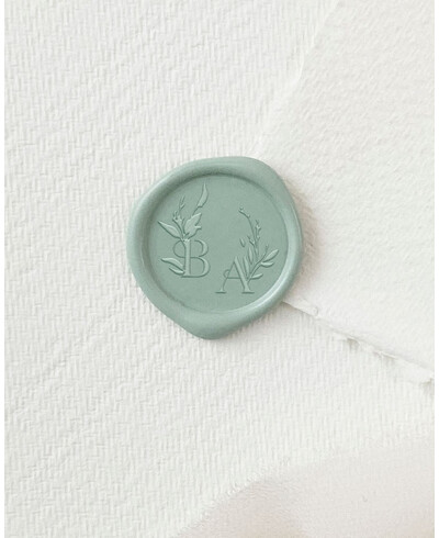 Sellos lacre iniciales botánica