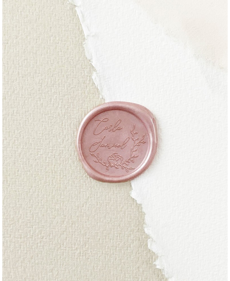 Sellos lacre eucalipto rosas