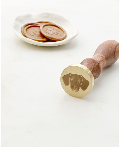 Sceau de race de chien teckel