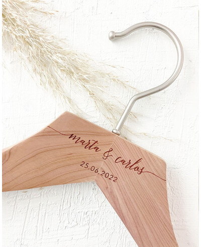 percha cedro nombres fecha boda