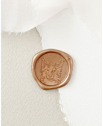 Border Collie Hundestempel