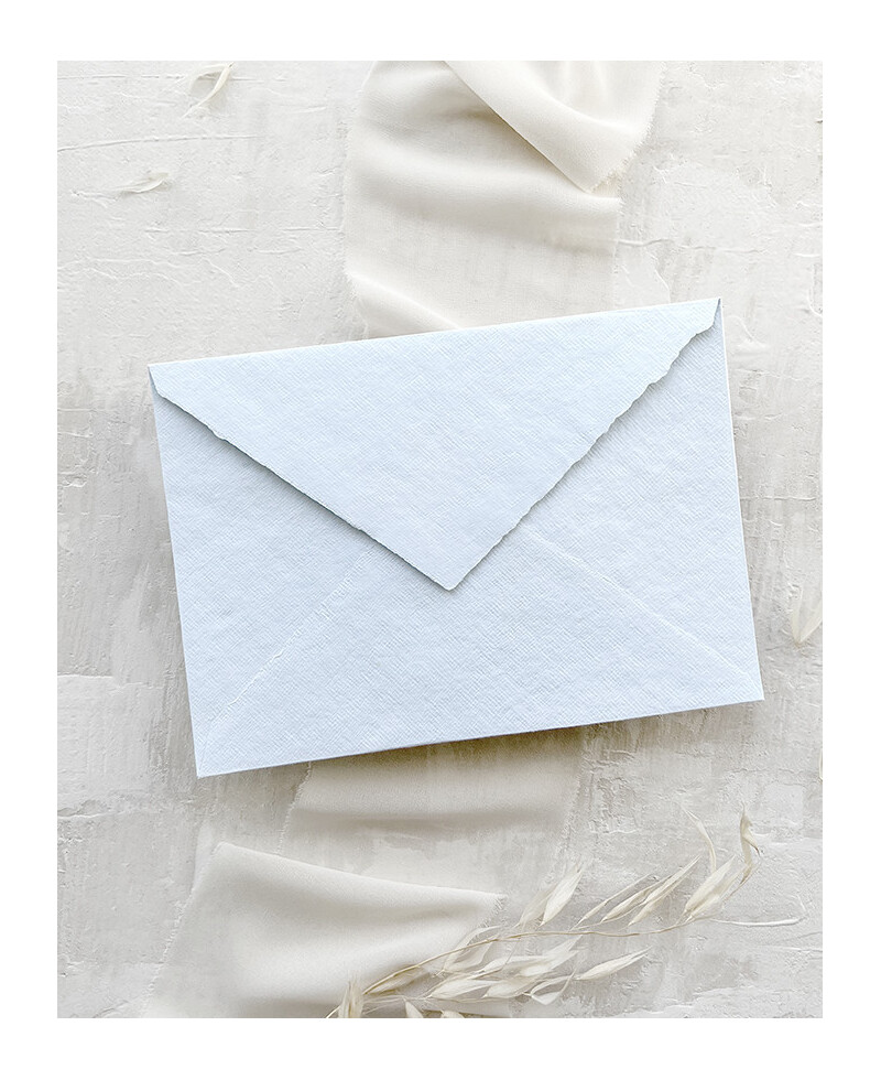 Busta premium blu cielo fatta a mano