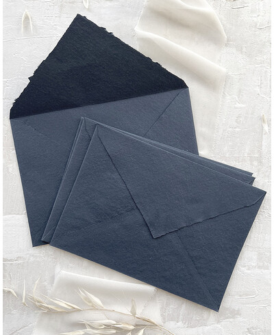 Sobres artesanales de máxima calidad azul oscuro