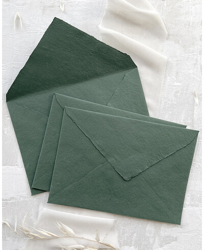 Buste fatte a mano di altissima qualità verde scuro