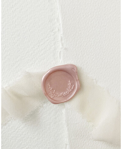 Cire à cacheter or rose