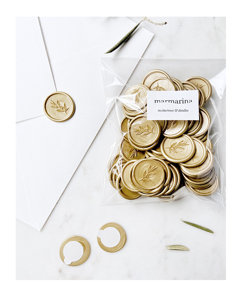 Adhesive sealing seal for weddings