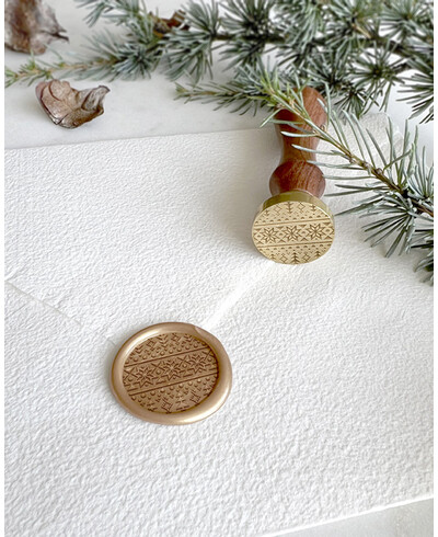 Siegel mit Weihnachtsprägung