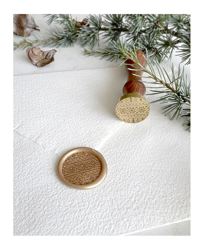Siegel mit Weihnachtsprägung