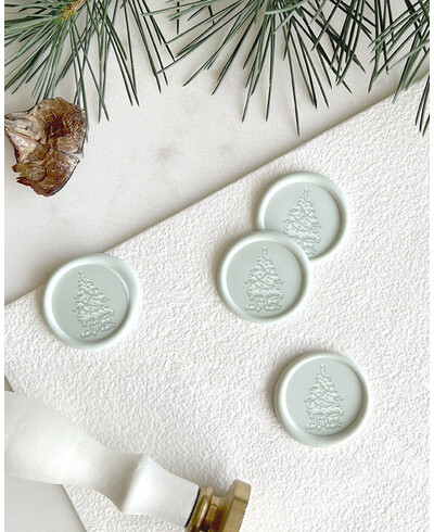 Siegel für Weihnachtsbaum