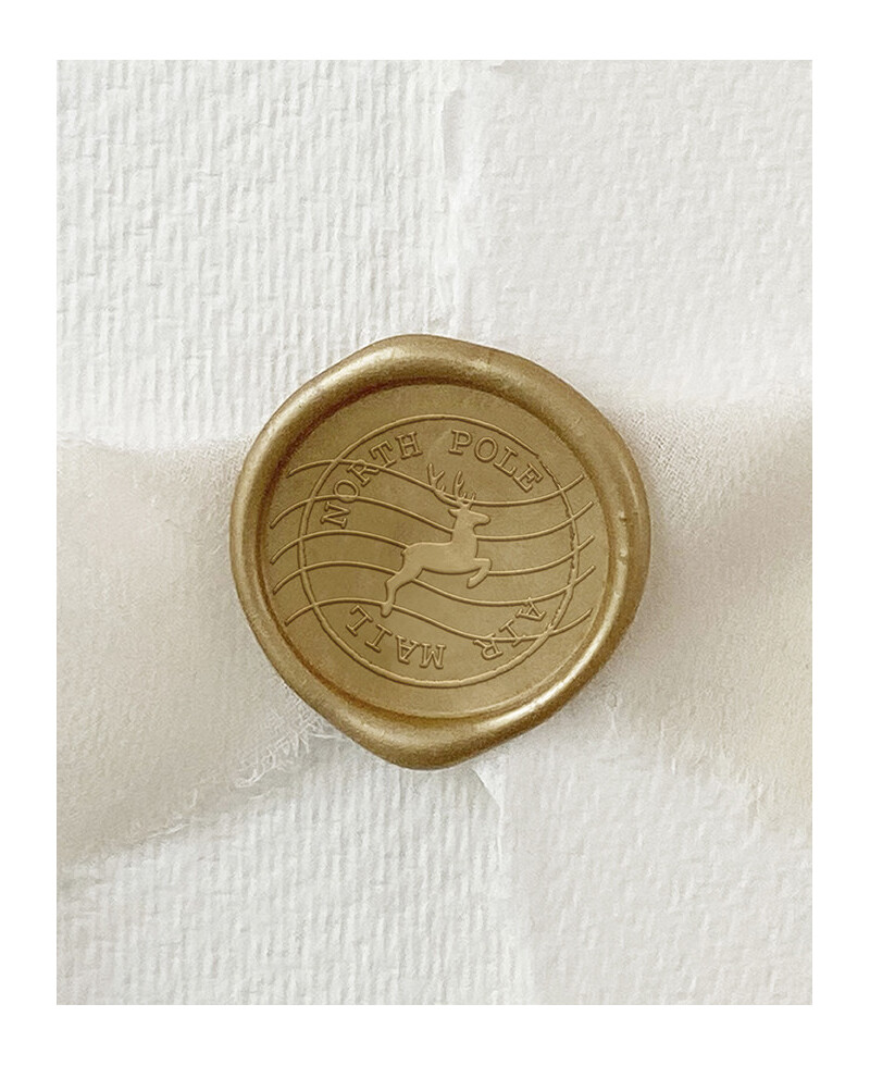 Sigillo di tenuta adesivo del Polo Nord Postale di Babbo Natale