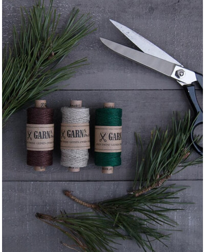 Corda natural para presentes de Natal