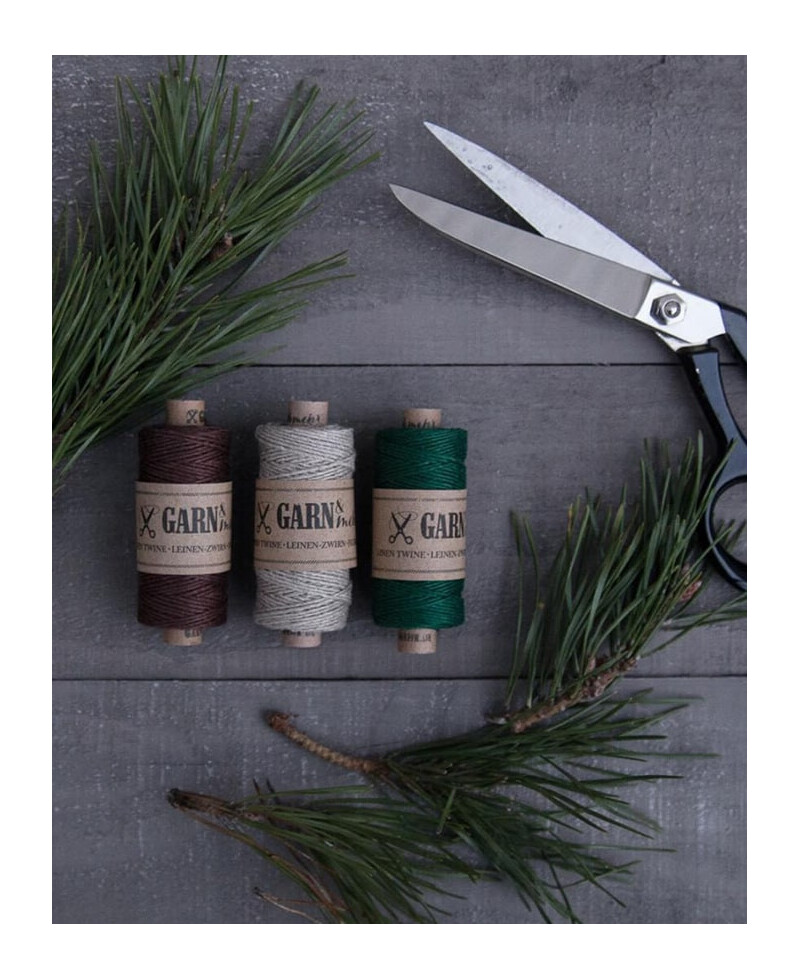 Corda natural para presentes de Natal