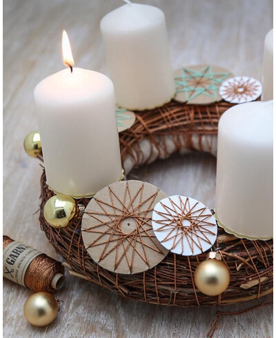 Cordel de cobre para decoración de navidad