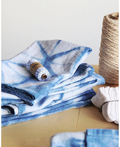 Corda azul e branca para embalagem