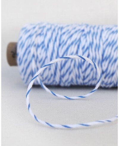 Blau-weißes Garn für Hochzeitspapeterie