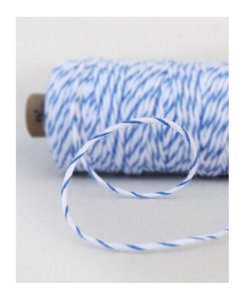 Blau-weißes Garn für Hochzeitspapeterie