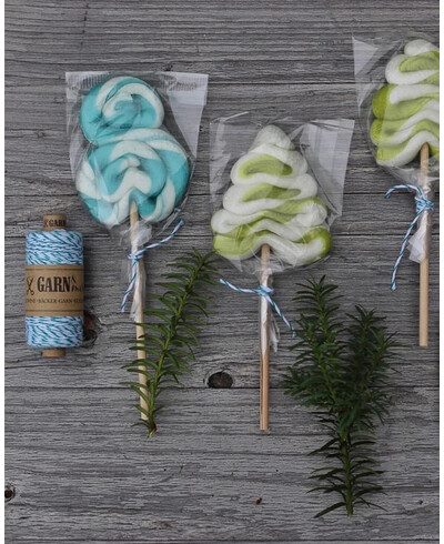 Corda verde esmeralda e branca para decoração