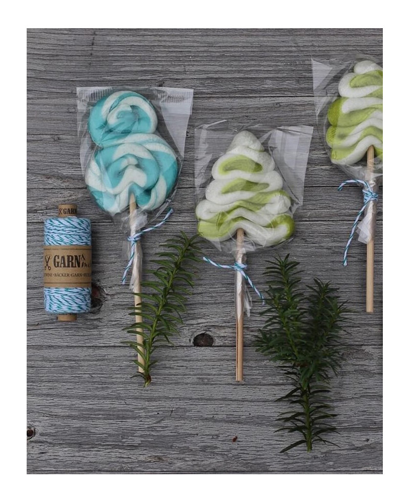 Corde vert émeraude et blanche pour la décoration